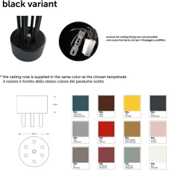 LUMICOM - AMERICA Plafonnier, 6XE27, max 42W, métal, bleu méditerranéen, 60cm