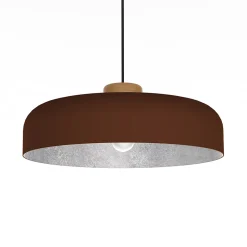 LUMICOM - BOIS Suspension, 1XE27, max 42W, métal, corten/silver, D50cm