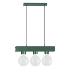 LUMICOM - BOSTON L Suspension, 3XE27, max 42W, métal, vert iceberg, 10X30cm
