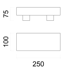 LUMICOM - BOSTON M Plafonnier, 2XE27, max 42W, métal, vert iceberg, 10X25cm