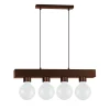 LUMICOM - BOSTON XL Suspension, 4XE27, max 42W, métal, marron corten, 10X45cm