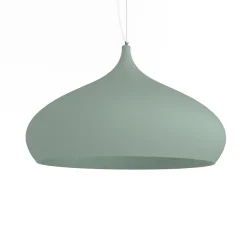 LUMICOM - CALICE Suspension, 1X E27, max 42W, métal, vert iceberg, D.60cm