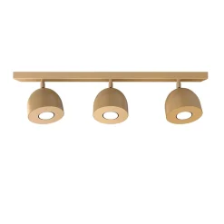 LUMICOM - CAMPANELLA Plafonnier, 3X GU10, max 33W, métal, anodic gold, D.12cm