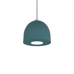 LUMICOM - CAMPANELLA Suspension, 1X GU10, max 33W, métal, bleu méditerranèen, D.12cm