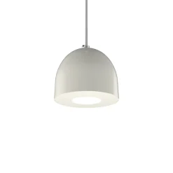 LUMICOM - CAMPANELLA Suspension, 1X GU10, max 33W, métal, blanc brillant, D.12cm