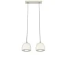 LUMICOM - CAMPANELLA Suspension, 2X GU10, max 33W, métal, blanc brillant, D.12cm