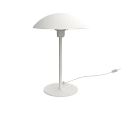 LUMICOM - CASSIS Lampe de table, 1XE27, max 42W, métal, blanc mat, D30cm