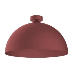 LUMICOM - CASSIS Plafonnier, 1XE27, max 42W, métal, rouge cowhide, D60cm