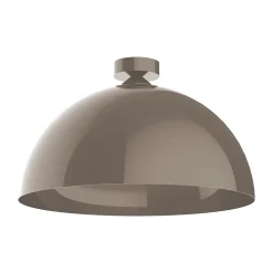 LUMICOM - CASSIS Plafonnier, 1XE27, max 42W, métal, gris, D60cm