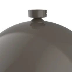 LUMICOM - CASSIS Plafonnier, 1XE27, max 42W, métal, gris, D60cm