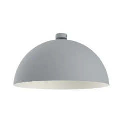 LUMICOM - CASSIS Plafonnier, 1XE27, max 42W, mètal, gris/blanc, D60cm