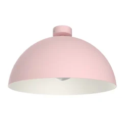 LUMICOM - CASSIS Plafonnier, 1XE27, max 42W, mètal, rose/blanc, D40cm