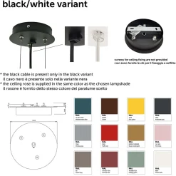 LUMICOM - CASSIS Suspension, 1XE27, max 42W, métal, marron corten/blanc, D80cm