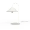 LUMICOM - CHAPEAU Lampe de table, 1XE27, max 42W, métal, blanc mat, D25cm
