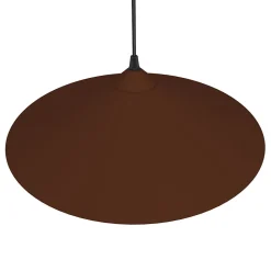 LUMICOM - CHAPEAU Suspension, 1XE27, max 42W, métal, corten/blanc traffic, D40cm