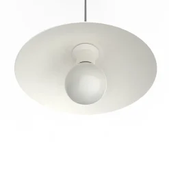 LUMICOM - CHAPEAU Suspension, 1XE27, max 42W, métal, blanc traffic, D25cm