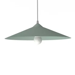 LUMICOM - CHAPEAU Suspension, 1XE27, max 42W, métal, vert iceberg, D40cm
