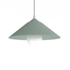 LUMICOM - CHAPEAU Suspension, 1XE27, max 42W, métal, vert iceberg, D25cm
