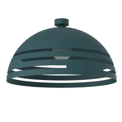 LUMICOM - CIRCUIT Plafonnier, 1XE27, max 42W, métal, bleu méditerranéen, D60cm