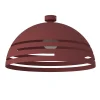 LUMICOM - CIRCUIT Plafonnier, 1XE27, max 42W, métal, cowhide red, D60cm