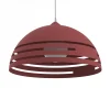 LUMICOM - CIRCUIT Suspension, 1XE27, max 42W, métal, cowhiden red, D40cm