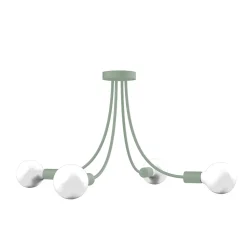 LUMICOM - CLASSIC Plafonnier, 4XE27, max 42W, métal, vert iceberg, D.60cm