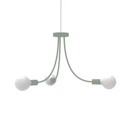 LUMICOM - CLASSIC Plafonnier, 3XE27, max 42W, métal, iceberg green, D.60cm
