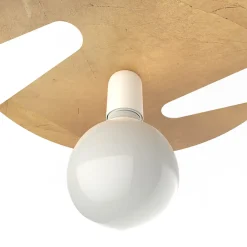 LUMICOM - COAST Suspension, 1XE27, max 42W, métal, traffic white/gold, D.40cm