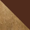 LUMICOM - COLOMBO Suspension, 2XE27, max 42W, métal, marron corten/ feuille d'or, D.40cm