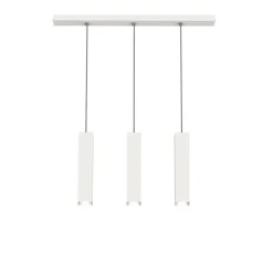 LUMICOM - CUBE Sospensione, 3X GU10, max 33W, metallo, bianco, L70cm x H30cm