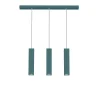 LUMICOM - CUBE Sospensione, 3X GU10, max 33W, metallo, blu mediterraneo, L70cm x H30cm