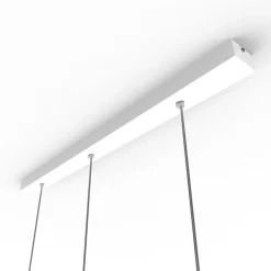 LUMICOM - CUBE Suspension, 3X GU10, max 33W, métal, blanc mat, L70cm x H10cm