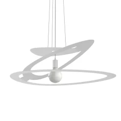 LUMICOM - DILATE Suspension, 1X E27, max 42W, métal, blanc mat, D.80cm