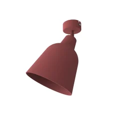 LUMICOM - DONG Plafonnier, 1X E27, max 42W, métal, rouge cowhide, D.16cm