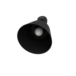 LUMICOM - DONG Plafonnier, 1X E27, max 42W, métal, noir mat, D.16cm