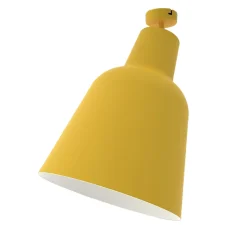 LUMICOM - DONG Plafonnier, 1X E27, max 42W, métal, corten/blanc mat, D.25cm