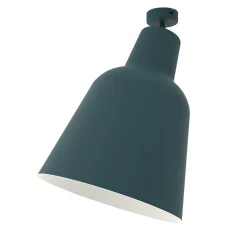 LUMICOM - DONG Plafonnier, 1X E27, max 42W, métal, noir/blanc mat, D.33cm