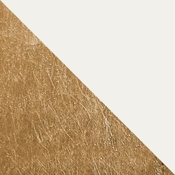 LUMICOM - DONG Suspension, 1X E27, max 42W, métal, blanc/feuille d'or, D.40cm