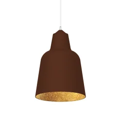 LUMICOM - DONG Suspension, 1X E27, max 42W, métal, corten/feuille d'or, D.40cm