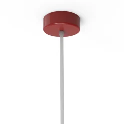 LUMICOM - DONG Suspension, 1X E27, max 42W, métal, rouge brillant, D.40cm