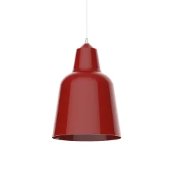 LUMICOM - DONG Suspension, 1X E27, max 42W, métal, rouge brillant, D.40cm
