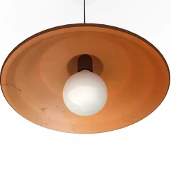 LUMICOM - DUNA Suspension, 1XE27, max 42W, métal, corten/feuille cuivre, D.35cm