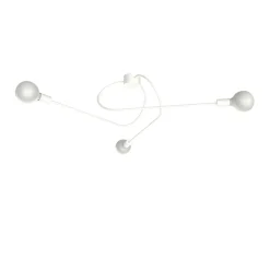 LUMICOM - ELICA Plafonnier, 3X E27, max 42W, métal, blanc, D.80cm