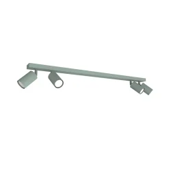 LUMICOM - FLECK Plafonnier, 4x GU10, max 33W, métal, vert iceberg, D.6cm