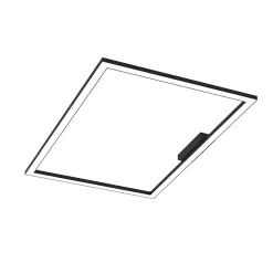 LUMICOM - FLOOR Plafonnier, STRIP LED, 58W/m, 3000K, métal, noir, 60x90cm