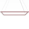 LUMICOM - FLOOR Suspension, STRIP LED, 58W/m, 3000K, métal, rouge cowhide, 60x90cm