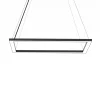 LUMICOM - FLOOR Suspension, STRIP LED, 38W/m, 3000K, métal, noir, 40x60cm