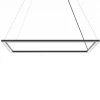 LUMICOM - FLOOR Suspension, STRIP LED, 58W/m, 3000K, métal, noir, 60x90cm