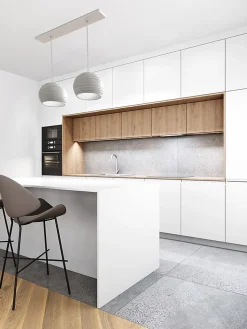 LUMICOM - FOCUS BINARIO Suspension, 2X E27, max 42W, métal, blanc brillant, L.70cm