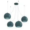 LUMICOM - FOCUS COMPO Suspension, 4X E27, max 42W, métal, bleu méditerranéen, D.25cm